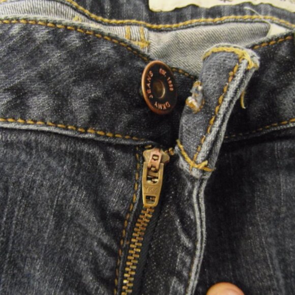 WOMENs sz16 DKNY REGULAR ZIPPER FLY BUTTON COTTON DENIM CLASSIC JEANS IG 932 - Picture 8 of 12